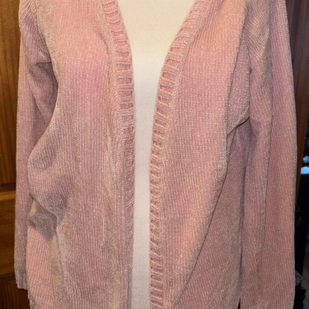 Cat & Jack Blush Pink Cardigan XL Cottagecore Cozy Soft Open Front